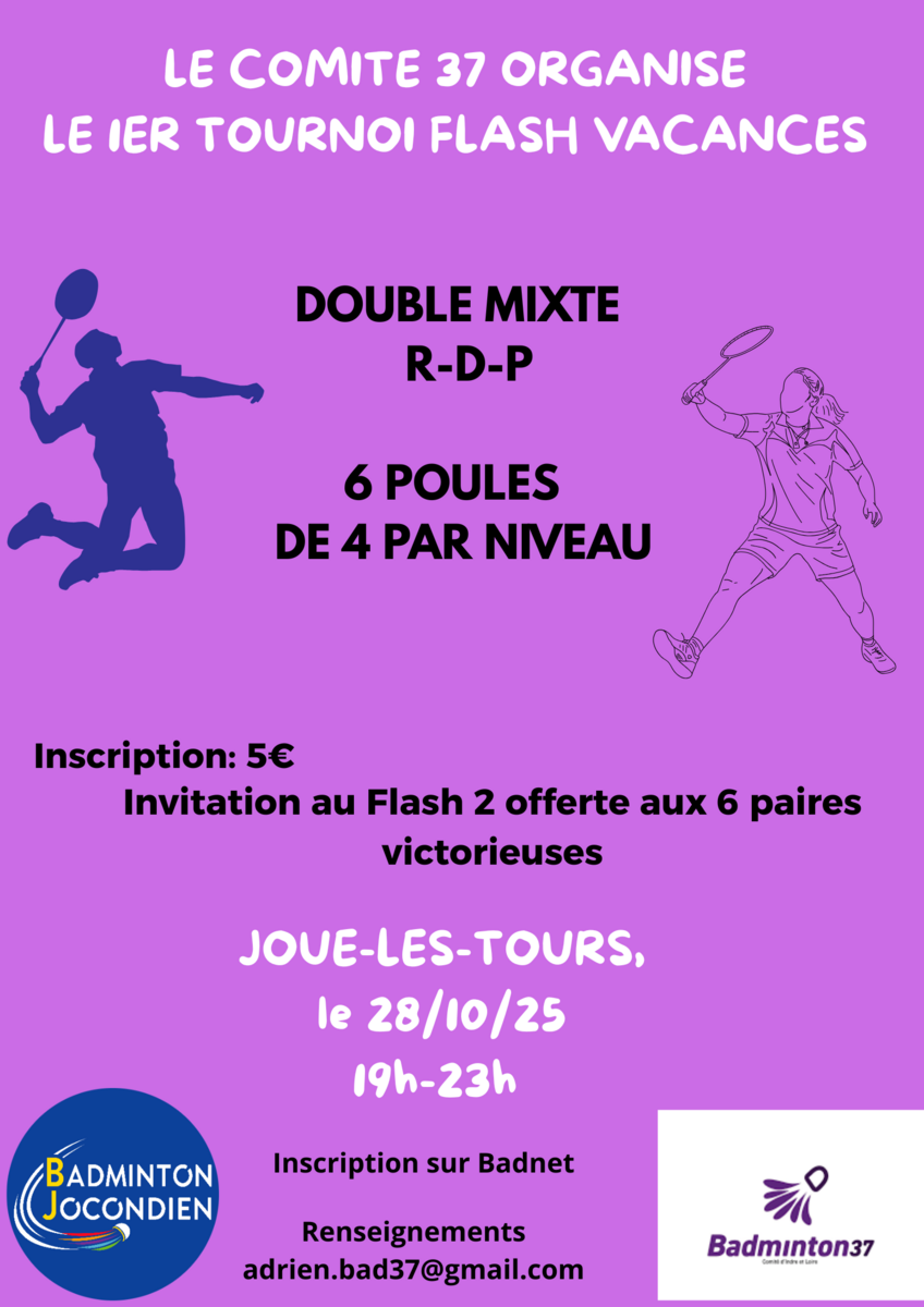 Tournoi Flash Vacances 1 - Mixte