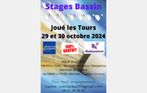 Stage bassin / Joué les Tours