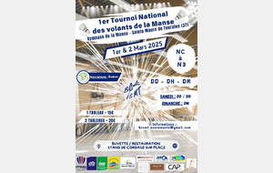 1er Tournoi National des Volants de la Manse