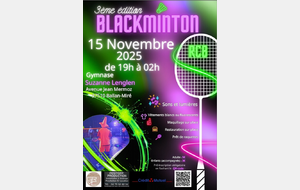 3ème édition Blackminton Ballan Miré